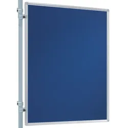 Franken Präsentations-Stellwand 150x120 cm blau/Filz