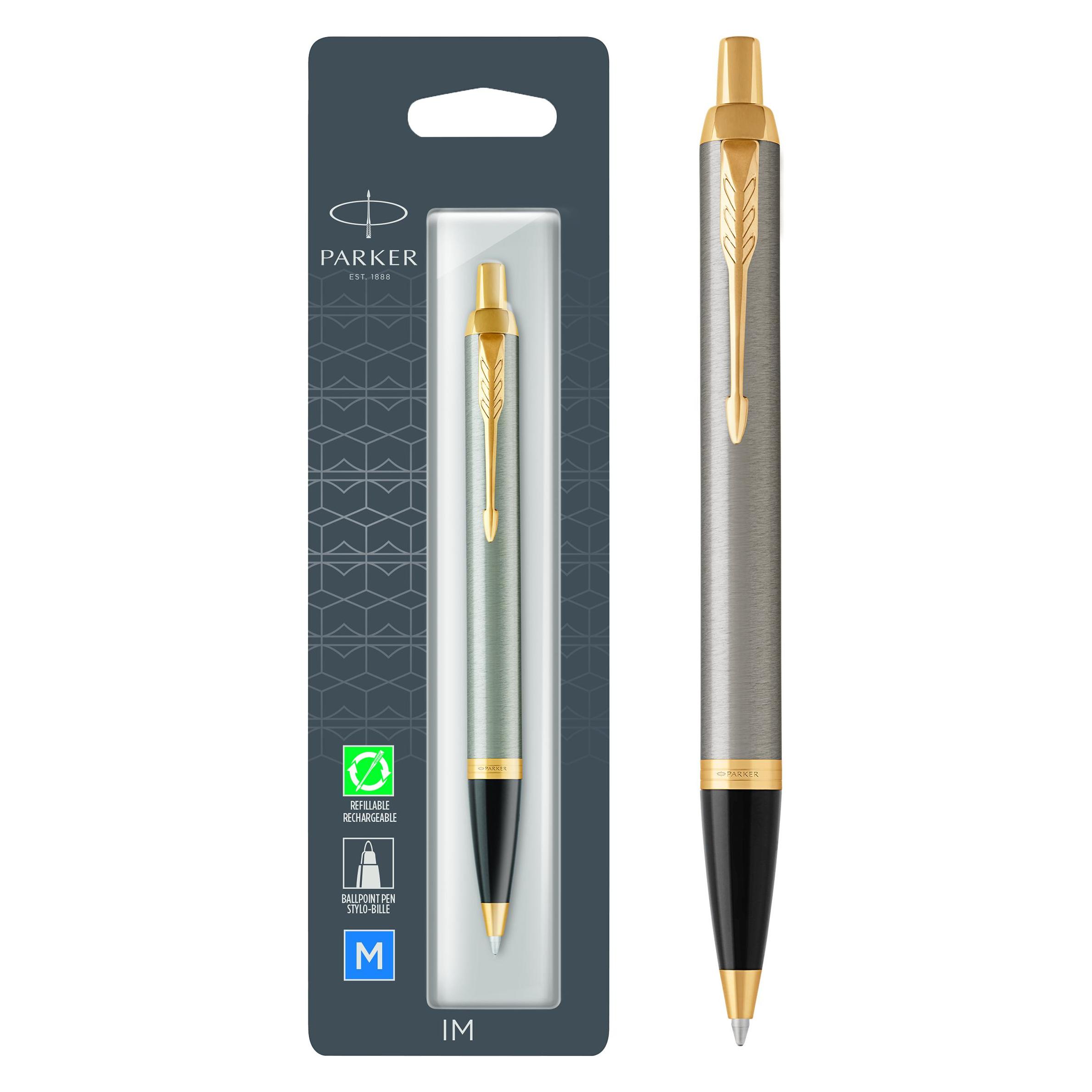 Parker Kugelschreiber IM Brushed Metal BL M (1x) (1975559)