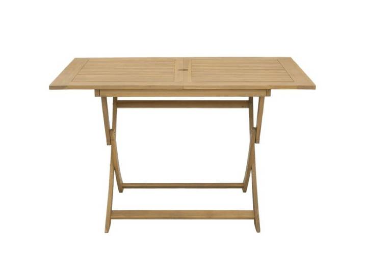 Black Friday  Table pliable de jardin - BURKE - Cadre solide - 120x70x75 cm bois d'acacia solide TTT976