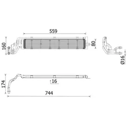 Kühler Motorkühlung MAHLE CR 2697 000P für VW Skoda Seat Audi Golf VII Passat B8