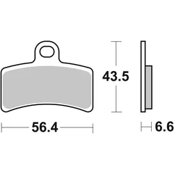 SBS Bremsbelag 815HF Street Ceramic