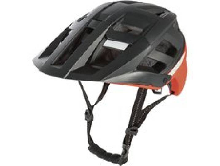 CRIVIT Casque de vélo MTB (noir/orange, M/L)