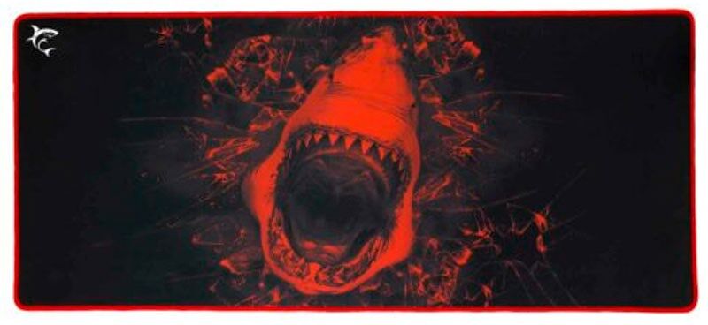 White Shark SKYWALKER XL 800 x 350 Gaming Musemåtte - Sort / Rød