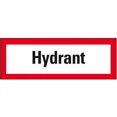 Schild I Feuerwehrzeichen Hydrant, Aluminium, 297x105mm