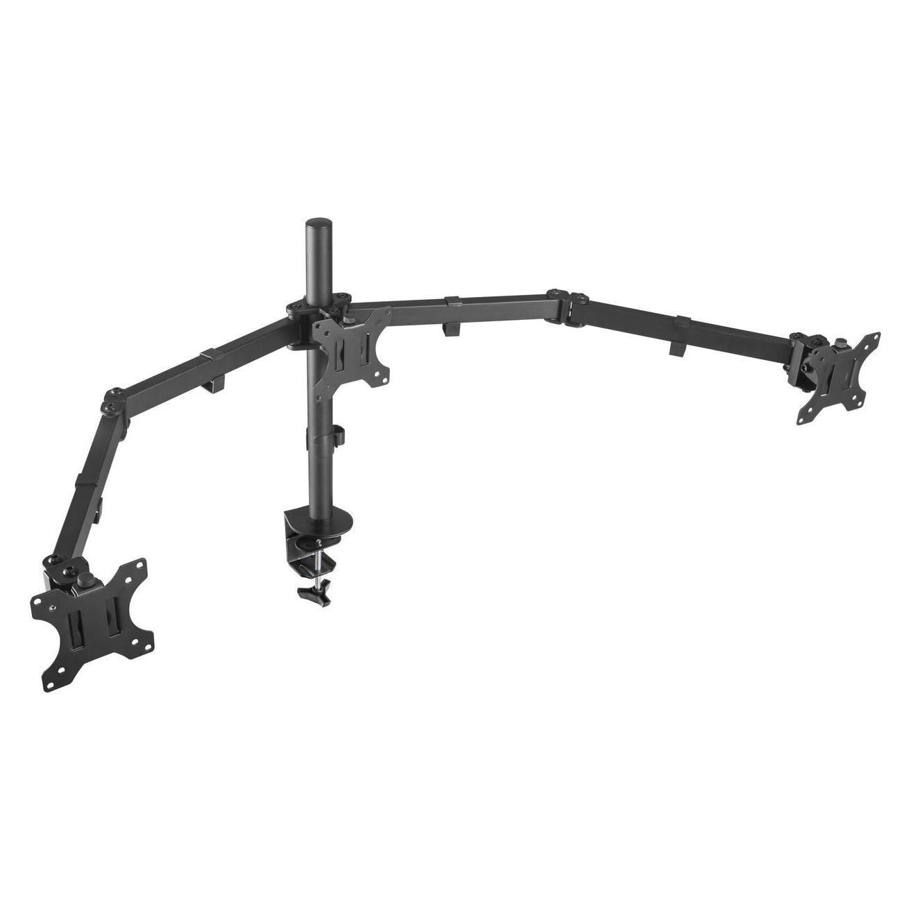 Aisens Soporte Mesa Giratorio Inclinable 3 Monitores 7kg Negro (Tisch, 27", 7 kg) (DT27TSR-061)