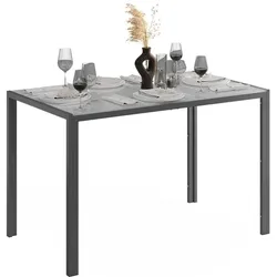 Vicco, Esstisch, Esstisch Grand, Grau/Grau, 120 x 70 cm (120 x 70 x 74.50 cm)