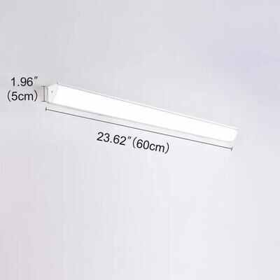 Uplifted Goods Long Strip Minimalist Outdoor LED Wall Light For Stylish Home Lighting white 60cm warm Light