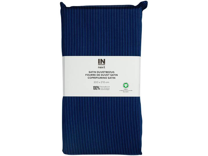 Inhouse Duvet Gots Satin 200x210 Minimo blau