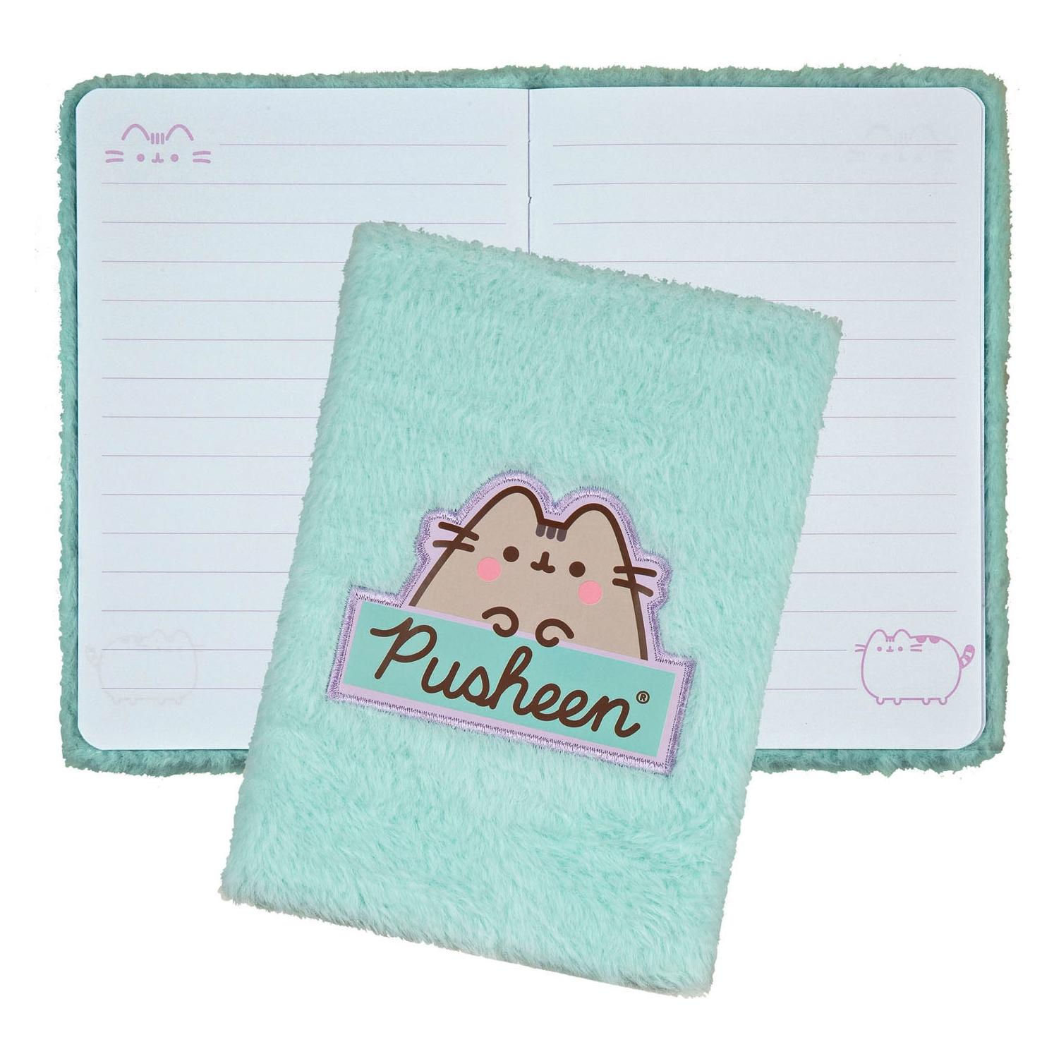 Undercover Plüsch-Notizbuch A5 Pusheen die Katze (A5, Liniert, Weicher Einband) (78063501)