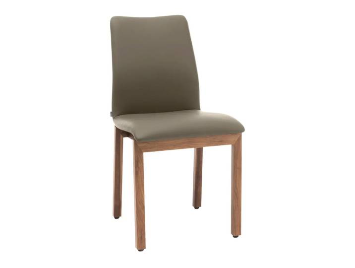 Stuhl Leni, Willisau, idea, taupe, Leder