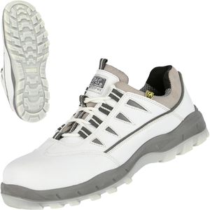 NITRAS Sicherheitsschuhe Sport Step WH, ESD, S3, Halbschuhe, Fiberglaskappe, Kunstleder, Gr. 41