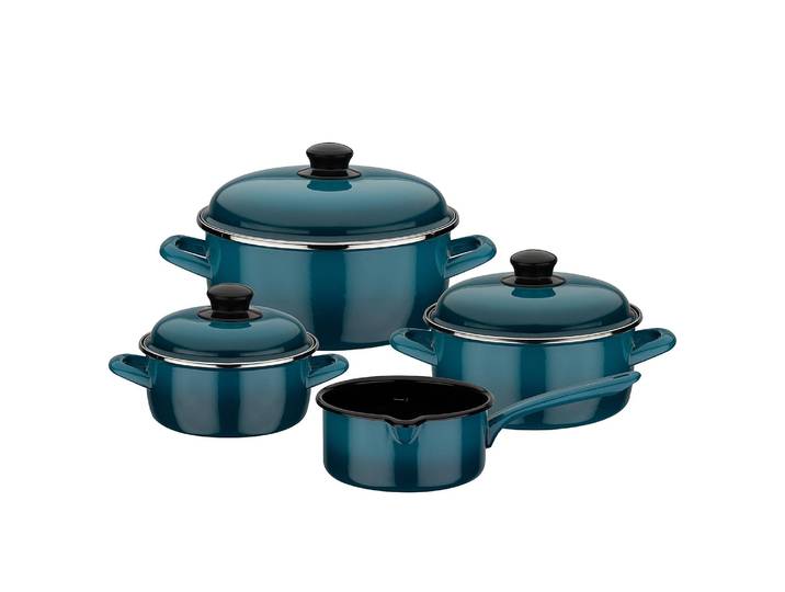Kochtopf-Set Shadow 7-teilig 35 x 29 x 34cm Blau/Blau