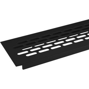 SO-TECH Lüftungsgitter 125366, schwarz, Aluminium, 459 x 44mm, für alle Türstärken
