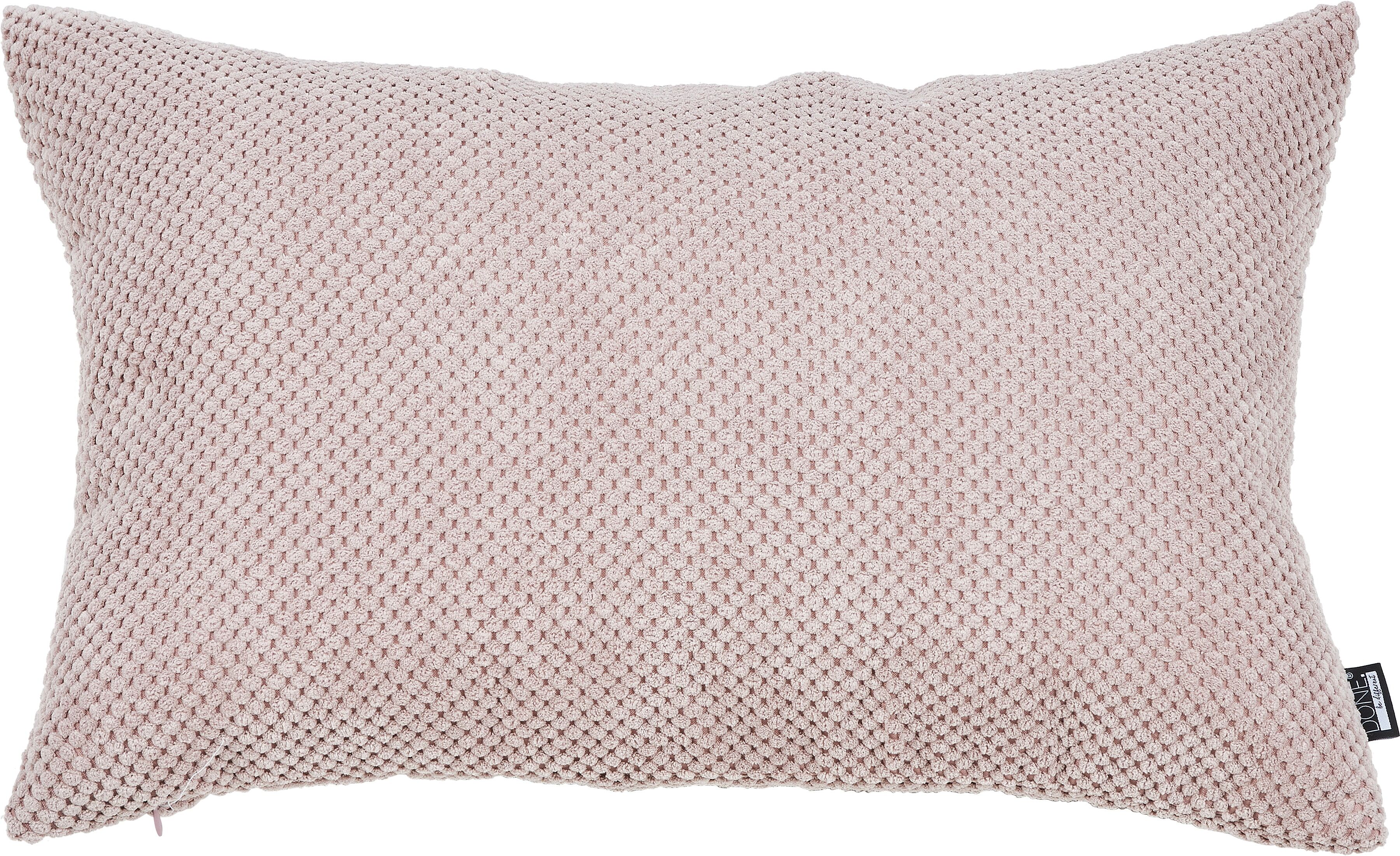 Dekokissen DONE. "EIRA", rosa (puder), B:40cm H:1cm L:60cm, Polyester, Dekokissen_Sitzkissen_Kissenhüllen, Dekokissen, Weicher Webstoff