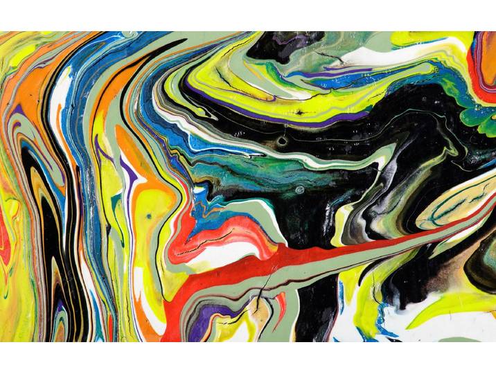 Fototapete PAPERMOON Abstrakt Malerei , bunt, B:2,5m L:1,86m, Vlies, Tapeten, Fototapete