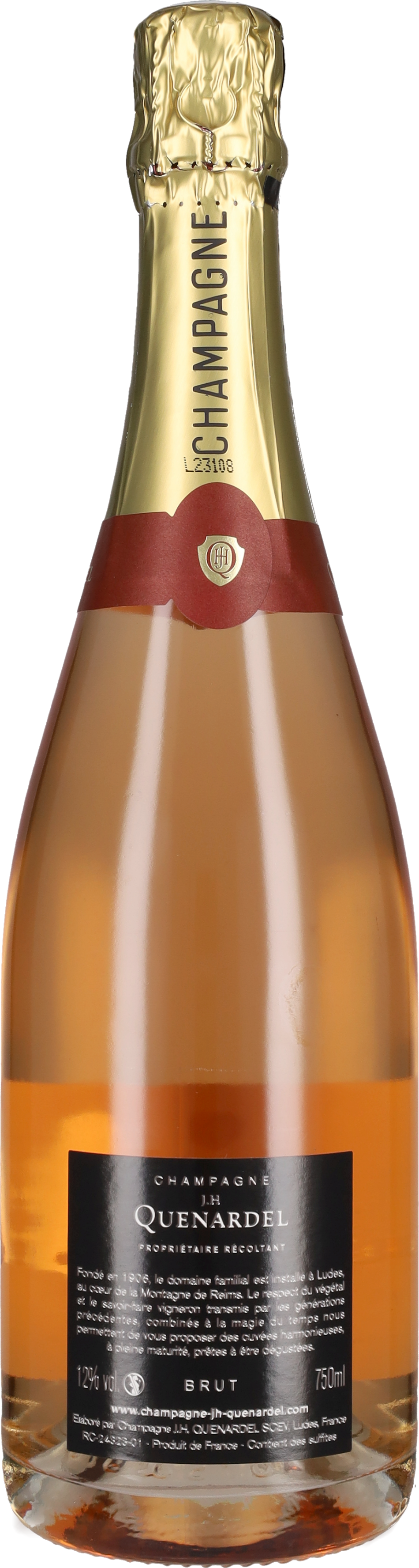 Quenardel Champagne Rosé Brut 'Blason Rouge'