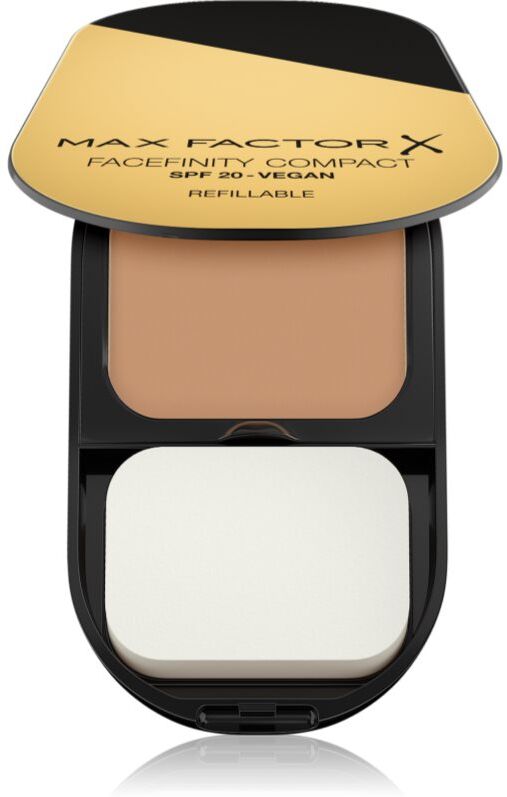 Max Factor Facefinity Refillable mattierendes Kompakt-Make up SPF 20 Farbton 002 Ivory 10 g