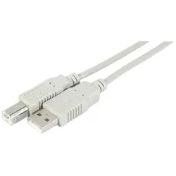 Exertis Connect USB 2.0 Kabel, USB St. A / USB St. B, 3.0 m Preisgünstiges USB-Kabel für Standardanwendungen (3 m, USB 2.0), USB Kabel