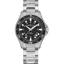 Hamilton Khaki Navy Scuba Auto 40mm H82415130 - schwarz mit Wellenmuster,silber - 40mm