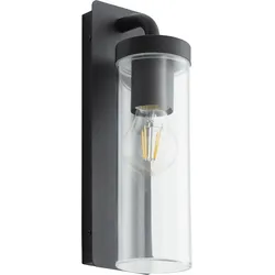 Brilliant Aosta Wandleuchte Außen - Hängelampe Schwarz Matt, IP44, E27 Fassung, Für LED & Normallampen, Dimmbar, Wetterfest, Leuchtmittel Nicht Enthalten, 1 Stück Wandlampe Für Garten & Eingang