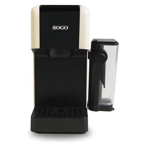 Sogo 4 in 1 Espresso Machine -with Milk Tank White/Black 14 (SOGO016)