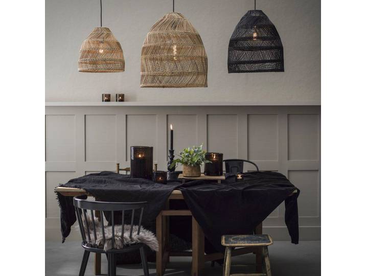 PR Home Hängelampe Maja, Holz hell, für Wohn- / Esszimmer, Holz, Pendelleuchte
