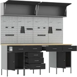 vidaXL, Werkstattschrank, Werkstattschrank (55 cm, 200 cm)