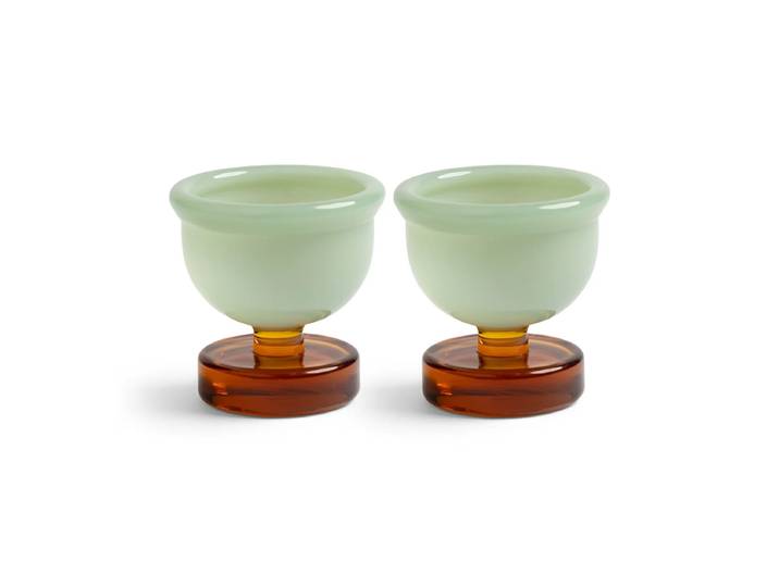 &klevering - Cantine Eierbecher, amber (2er-Set)