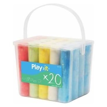 Play it Kridt, 5 farver, 20 styk (93143)