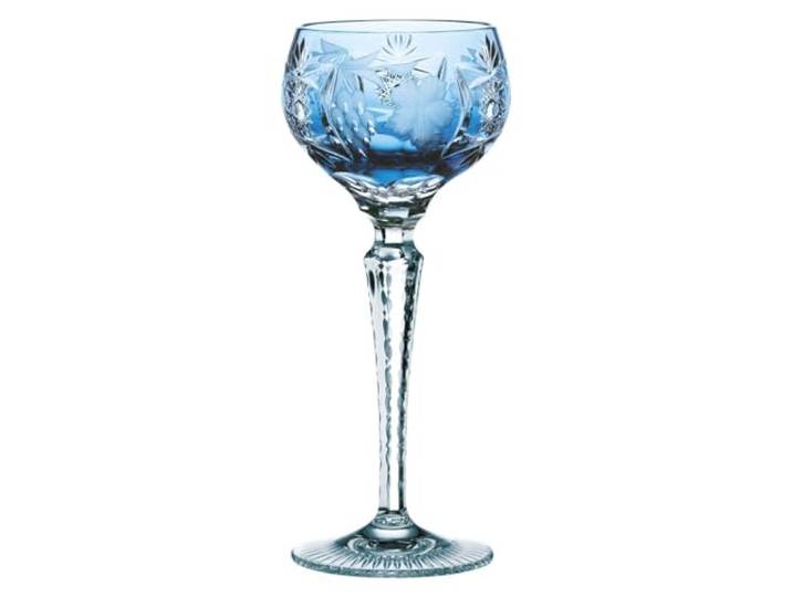 Nachtmann Weinglas mit Schliffdekoration, 230 ml, hellblau, Traube, 35948, Römerglas aus Bleikristall, spülmaschinenfest, Made in Germany, Blau