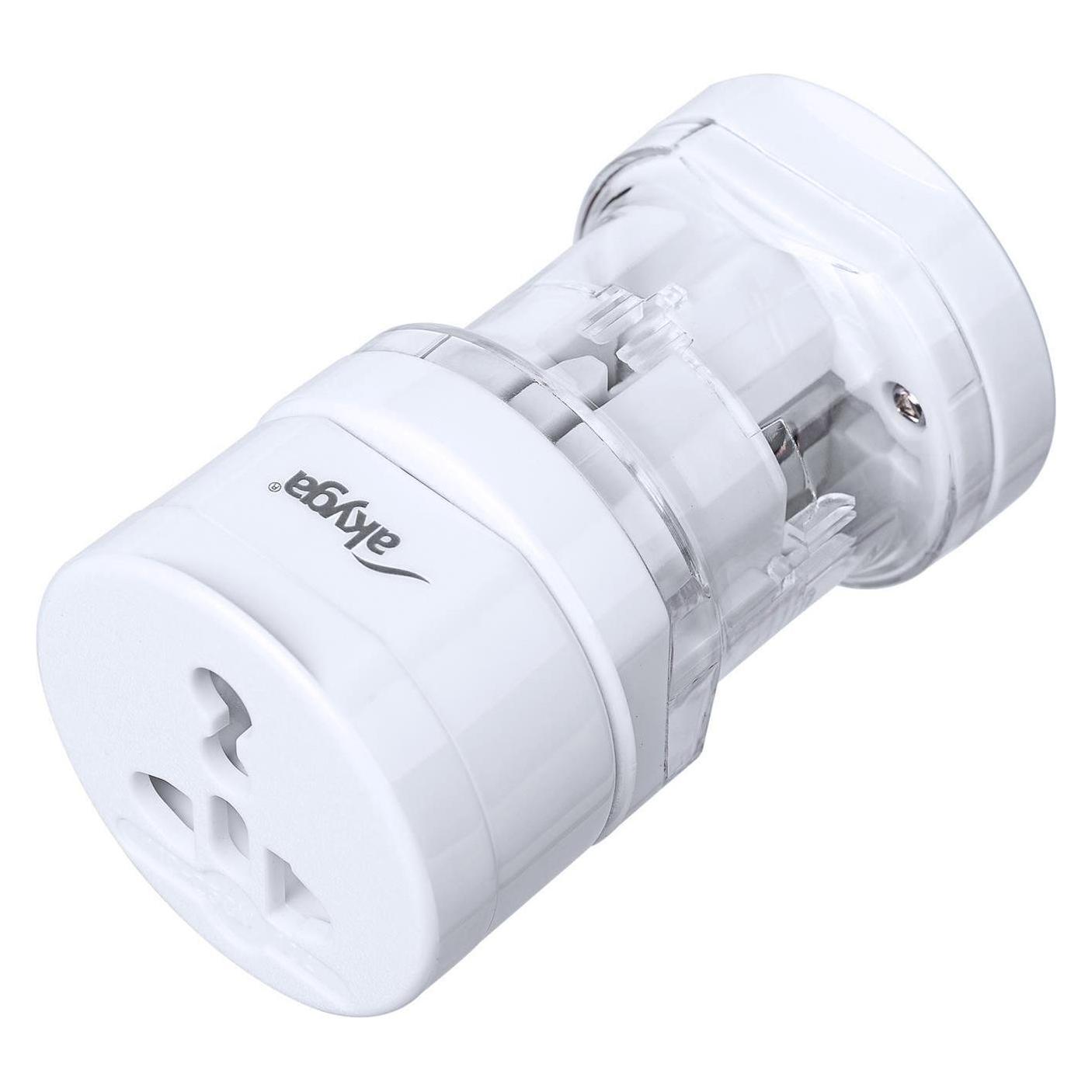 Akyga AK-AD-61 Netzstecker-Adapter weltweit Weiss (AK-AD-61)