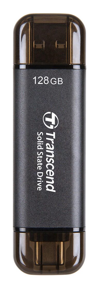Transcend ESD310C Externe SSD 128 GB, schwarz TS128GESD310C