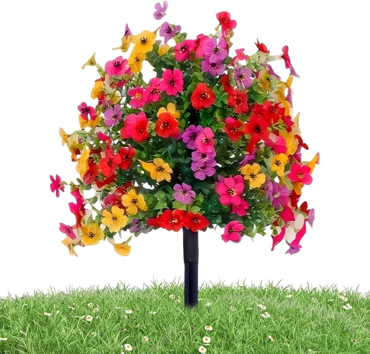 Kunstbloemen voor buiten - Weerbestendige nepbloemen decoratie - 10 x 10 x 10 cm