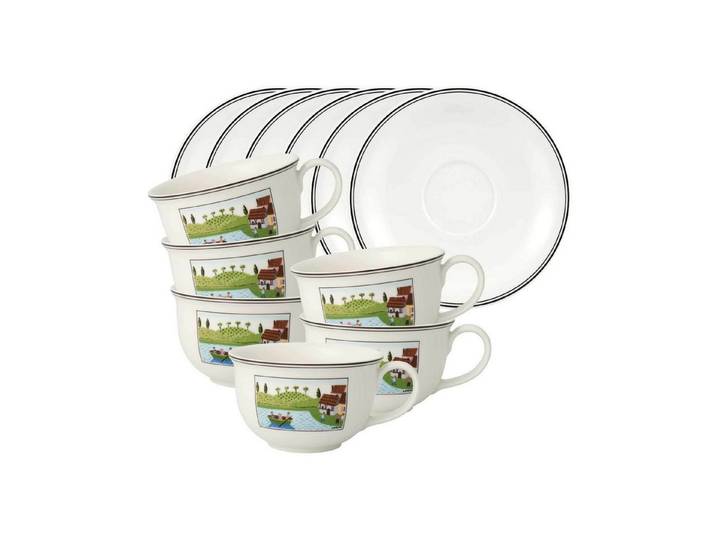 Villeroy & Boch Tasse Charm & Breakfast Design Naif, 12-tlg., Porzellan