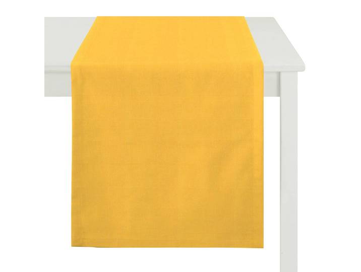 Chemin de table Torino 48 x 135cm Jaune/Jaune