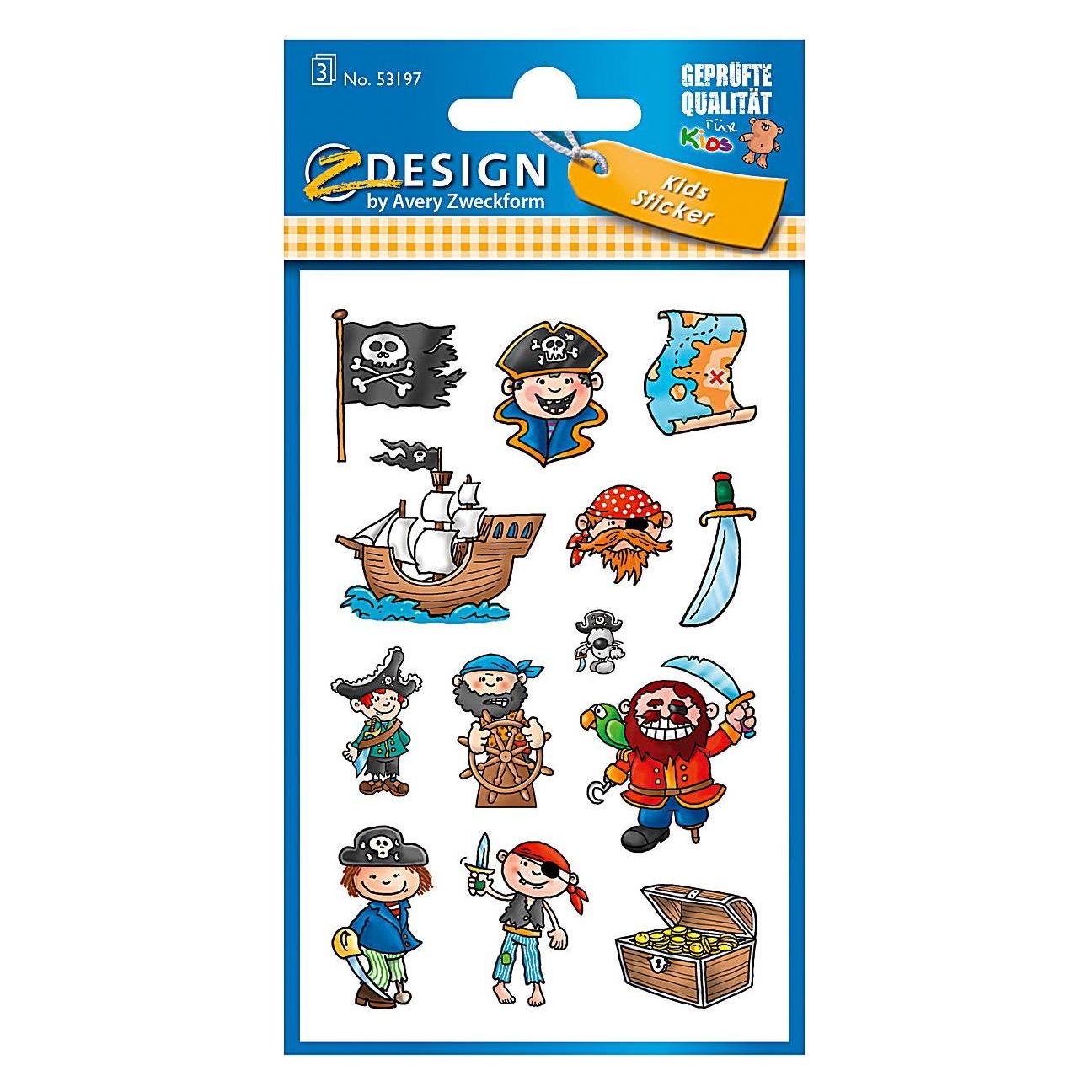 Z-Design Kinder Aufkleber (36 Sticker) (53197) Mindestbestellmenge: 10 Stück