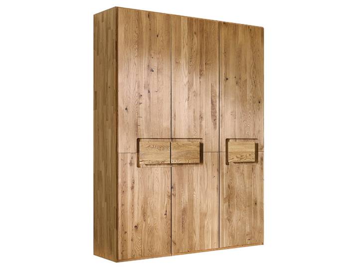 Livetastic Drehtürenschrank, Eiche, Holz, Wildeiche, massiv, 152x223x62 cm, Beimöbel erhältlich, umfangreiches Zubehör in verschiedenen Größen individuell planbar, Holzmöbel, Holzschränke, Kleiderschränke Holz
