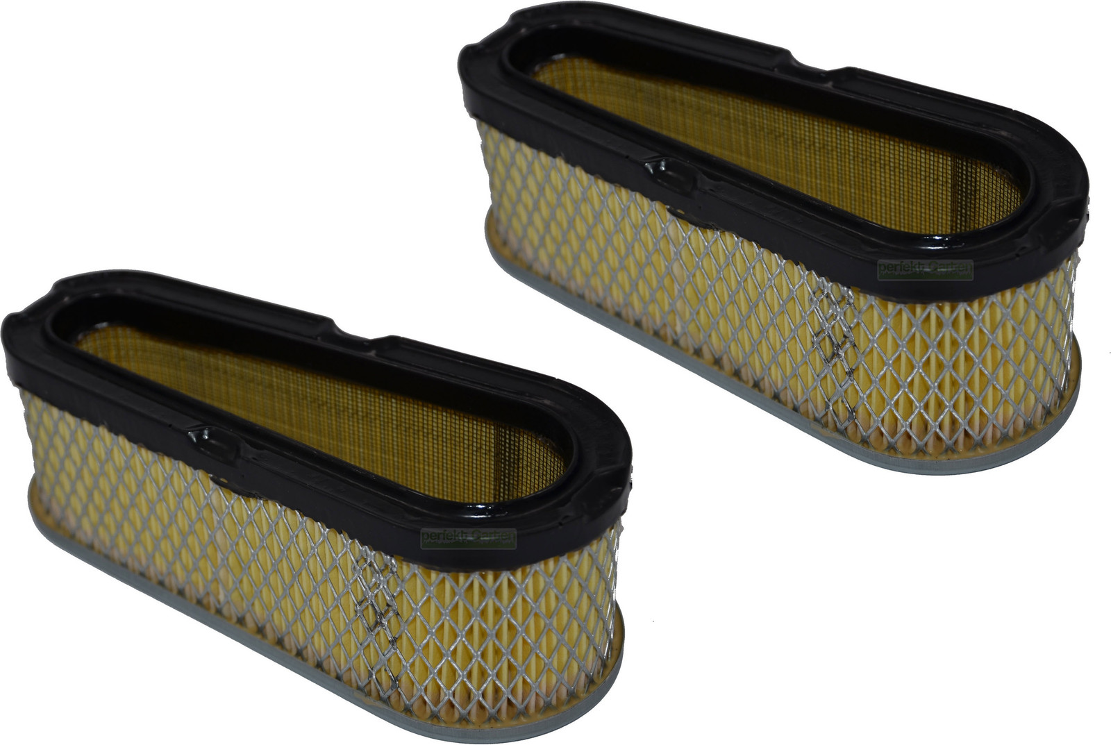 Set van 2 luchtfilters voor Briggs & Stratton motoren, geschikt voor type 493909, 496894 en 496894S, 10 - 15 pk, perfektGarten