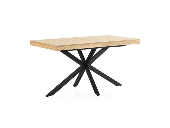 Table de salle à manger extensible Genova couleur chêne 140-180 cm