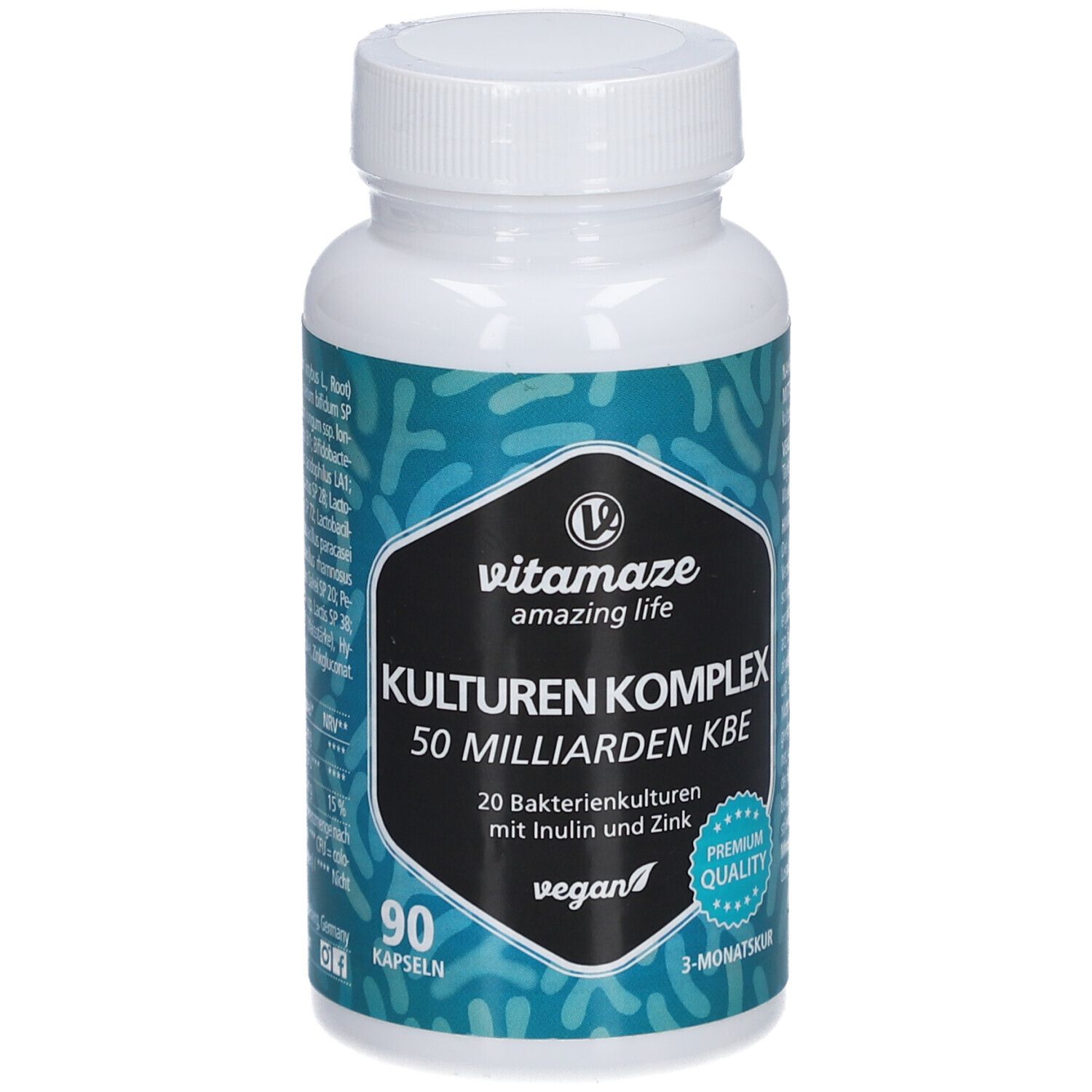 Kulturen Komplex 20 Darmbakter.50 Mrd KBE veg.Kps. 90 St Kapseln