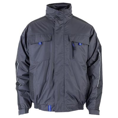 Arbeitsjacke TERRAX WORKWEAR "Piloten", Herren, Gr. 3XL, grau (anthrazit, royal), Obermaterial: 100% Polyester PES., Jacken