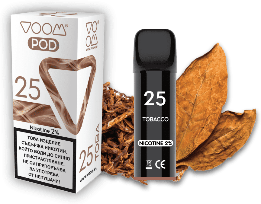 VOOM POD 25 Tobacco  2 ml - 2% nicotine - 1  single unit