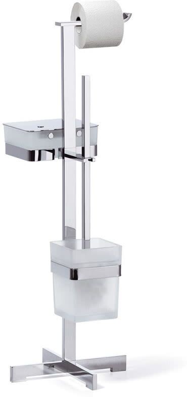 Giese off the roll toilet stand with brush set, square and container for wet paper 31789-02
