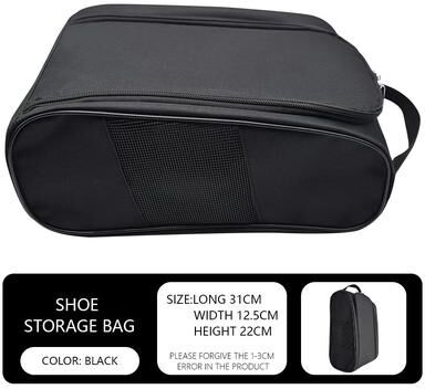 Inspire Essentials Golf Shoe Bag Portable Breathable Travel Shoe Organizer e