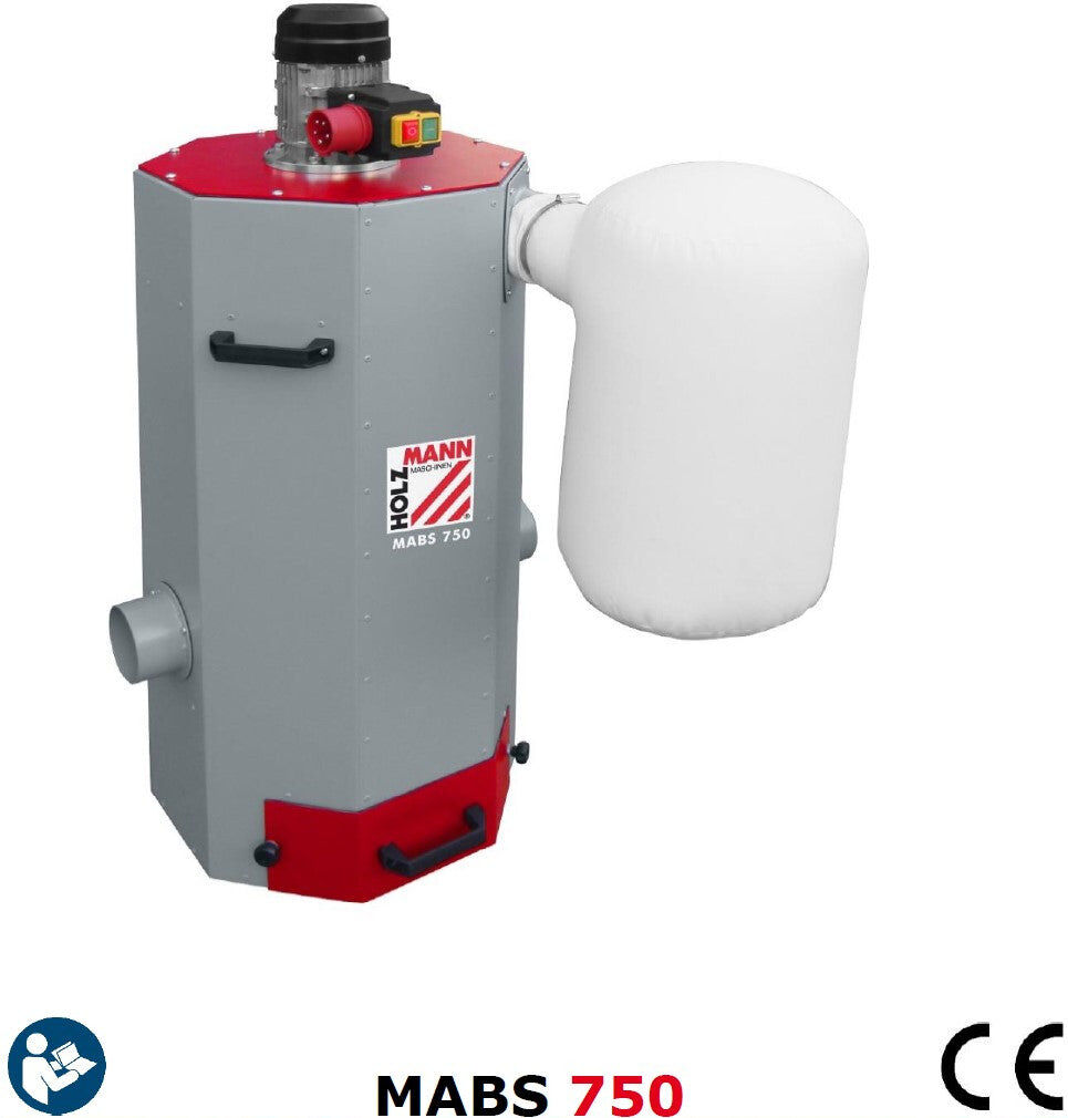 Holzmann mabs750 400V Aspiratore polvere metalli trucioli metallici