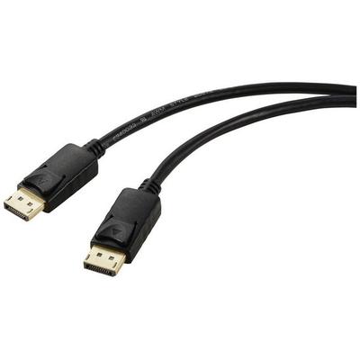 Renkforce DisplayPort Anschlusskabel DisplayPort Stecker, DisplayPort Stecker 2.00 m Schwarz DisplayPort-Kabel