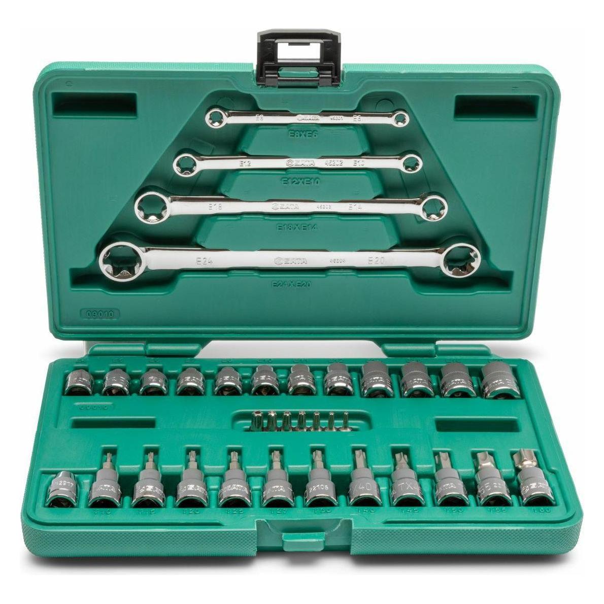 SATA Steckschlüssel Garnitur 1/4"+ 3/8" 35-tlg. TORX (ST09010SJ)