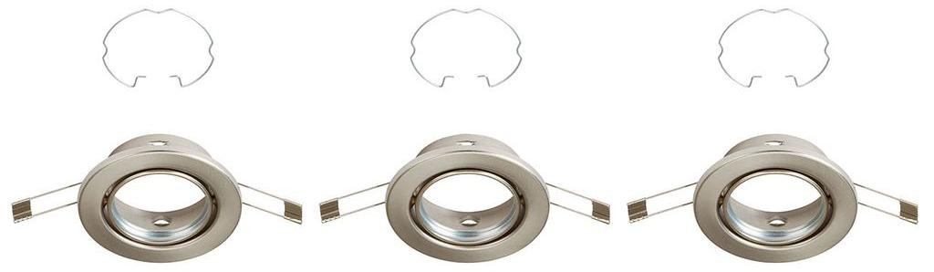 Briloner set van 3 inbouwspots, nikkel mat, diameter 8,6 cm