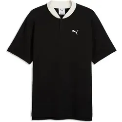 Puma Herren Freizeit / Mode Sommer GJ T-Shirts / Tanks T-Shirts/Tanks ku.Arm He/Uni PUMA CLASS Relaxed Material Polo, Größe XXL in Schwarz Schwarz