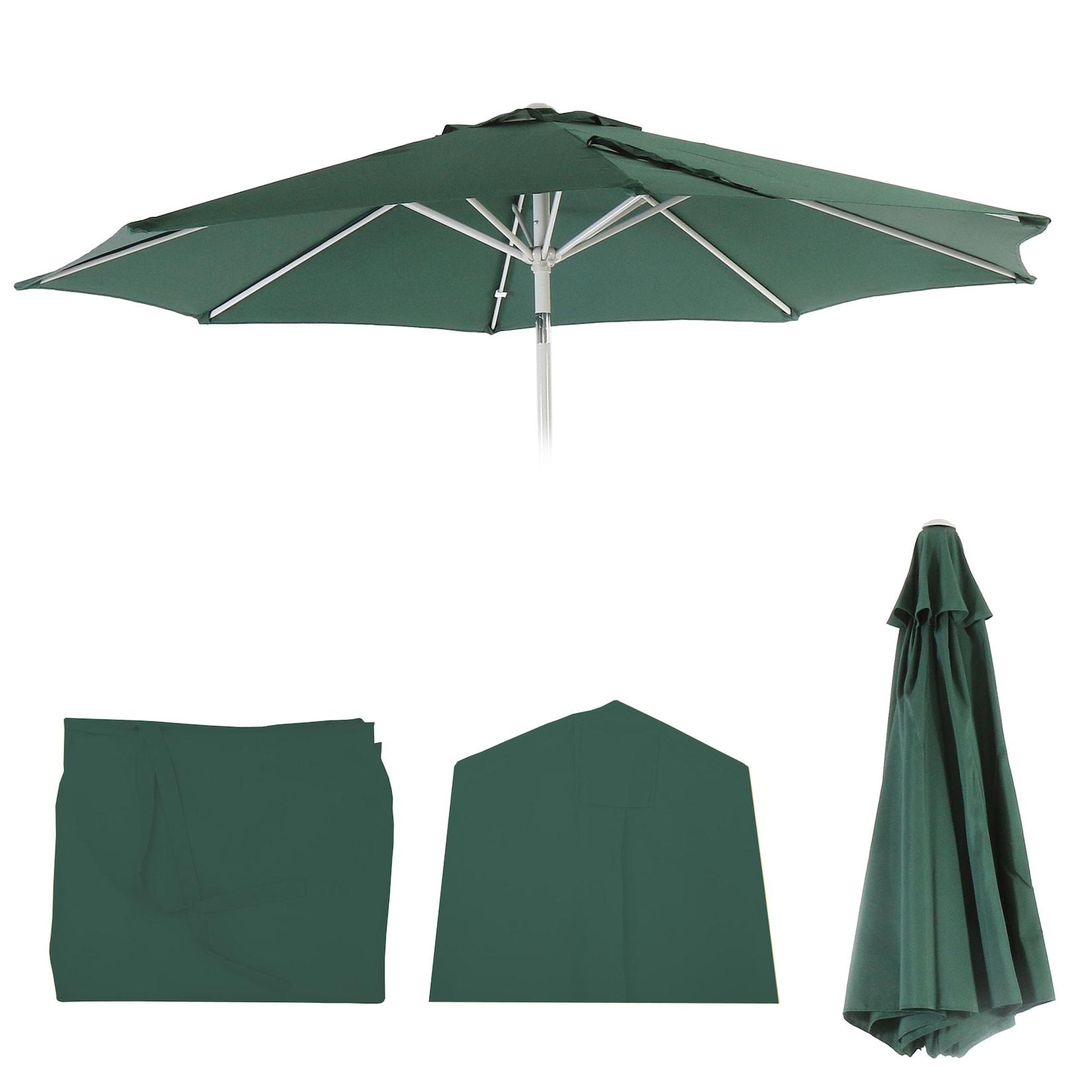 Ersatz-Bezug für Sonnenschirm Asti, Sonnenschirmbezug Ersatzbezug, Ø 3m Stoff/Textil ~ grün